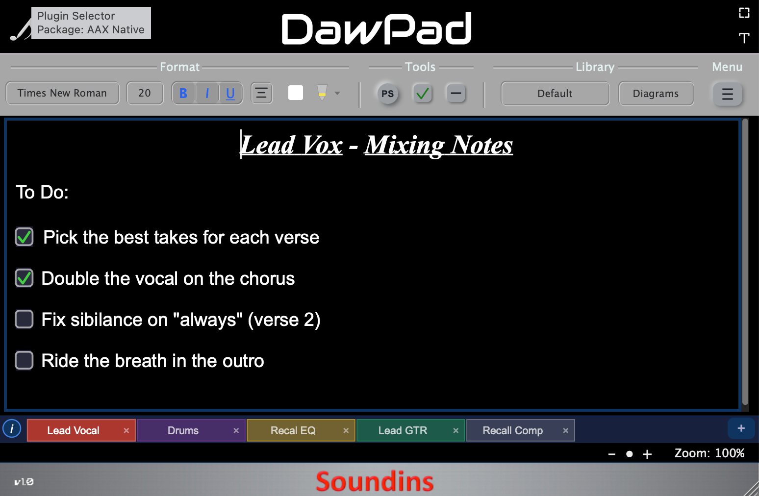 DawPad Plugin Interface